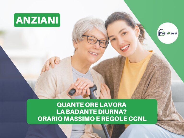 Quante ore lavora la badante diurna