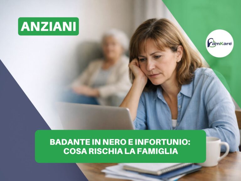 badante in nero infortunio
