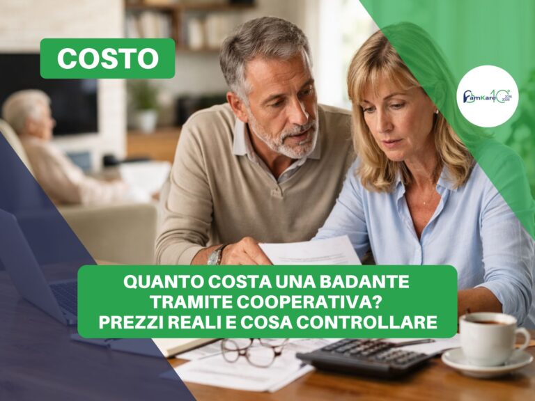 Quanto costa una badante tramite cooperativa